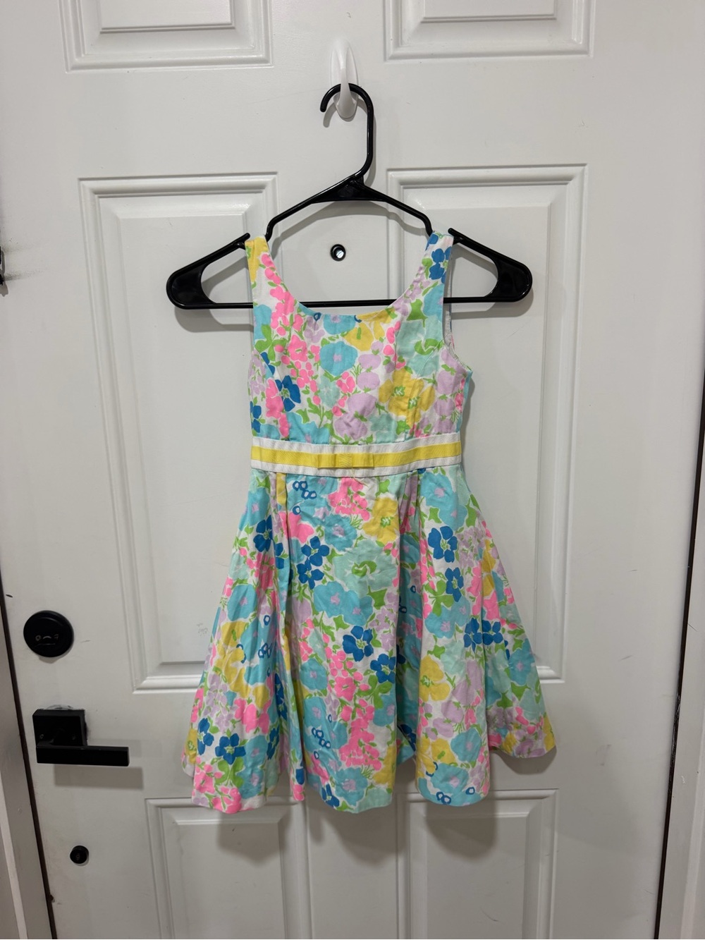 Lilly Pulitzer Girls Floral Dress in Pink, Blue, Yellow, Green, Cream